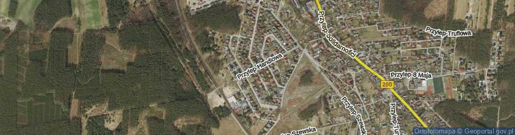 Zdjęcie satelitarne Przylep-Handlowa ul.
